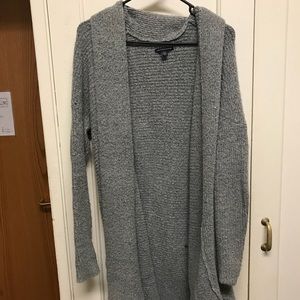 American Eagle Gray Oversized Cardigan